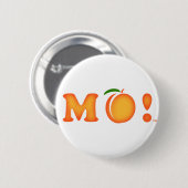 M Peach. Ronde Button 5,7 Cm (Voorkant /achterkant)