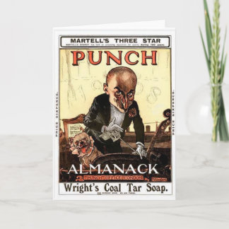 M. PUNCH HET VINTAGE ALMANACK 1908 ONTWERP VAN DE KAART
