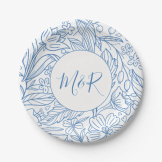 M&R Blauw Papieren Bordje