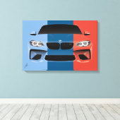 M-Racing M2 Art Canvas Afdruk (Insitu (Houten vloer))