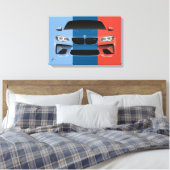 M-Racing M2 Art Canvas Afdruk (Insitu (Slaapkamer))