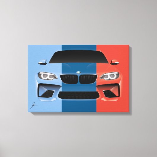 M-Racing M2 Art Canvas Afdruk (Voorkant)