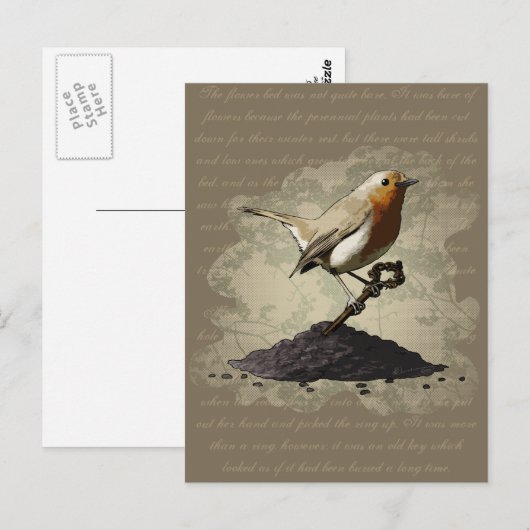 M. Robin Finds de Sleutel, briefkaart (Voorkant / Achterkant)