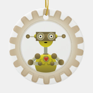 M. Robot met de Ronde van het Ornament van het