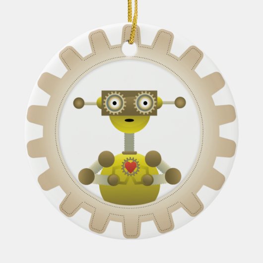 M. Robot met de Ronde van het Ornament van het (Voorkant)
