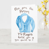 M. Rogers Sweater Wenskaart Kaart (Gele Bloem)