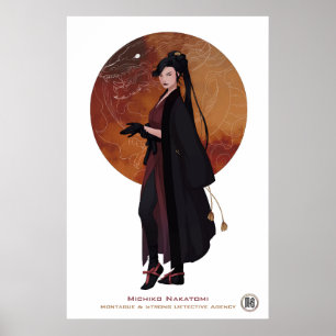 M&S Michiko Nakatomi Poster - Kunst van Mona Finde