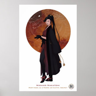 M&S Michiko Nakatomi Poster - Kunst van Mona Finde