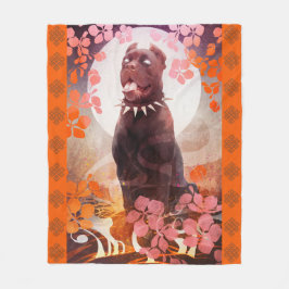 M&S Peaches - Kunst van Galen Dara - Fleece Deken