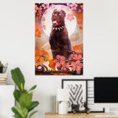 M&S Peaches Poster - Kunst door Galen Dara (Thuiskantoor)