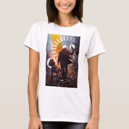 M&S Simon & Peaches T-shirt - Kunst door Galen Dar