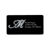 M script "Diamond Bling" Etiket (Voorkant)