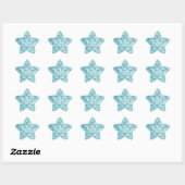 M staat voor Mermaid Blue Scale Sticker (Vel)
