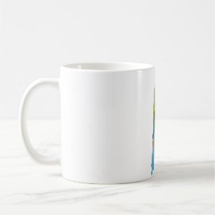 M staat voor Military Macaw.Military Macaw Illustr Koffiemok