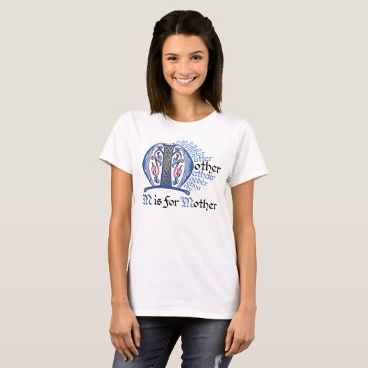 M staat voor Moeder T-Shirt (Voorkant volledig)
