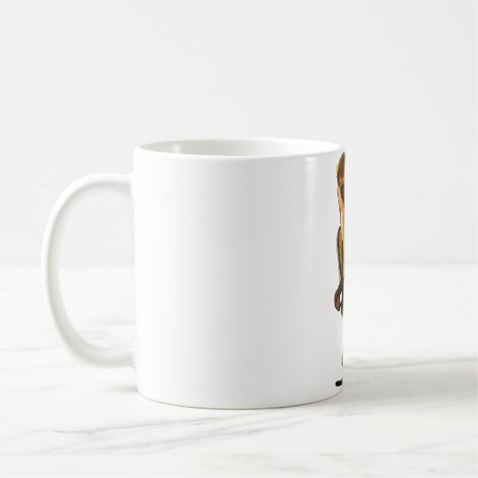 M staat voor Mona Monkey Koffiemok (Links)