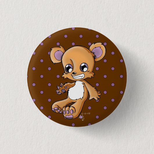 M. Teddy Ronde Button 3,2 Cm (Voorkant)