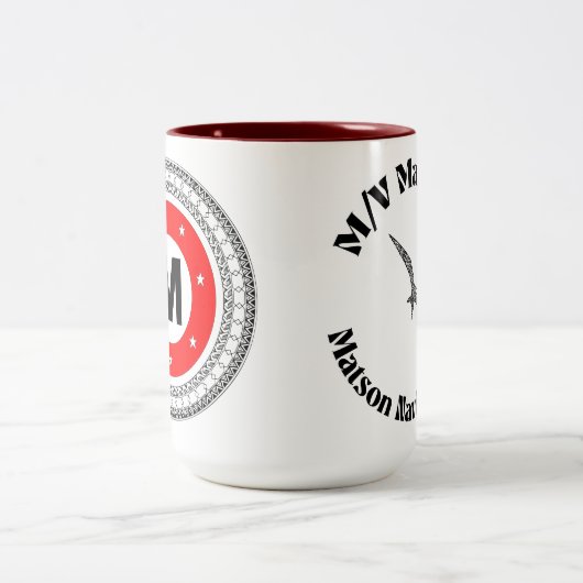 M/V Manukai-Mok Tweekleurige Koffiemok (Center)