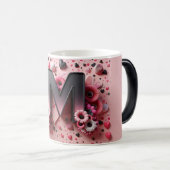 M Valentine Alphabet 3D Magische Mok (Voorkant rechts)