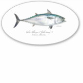 M Vinyl False Albacore Ovale Sticker (Voorkant)