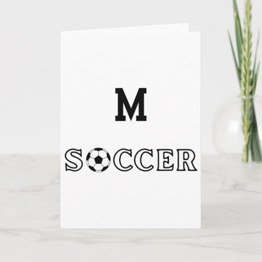 M Voetbal Kaart (Voorkant)