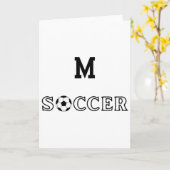 M Voetbal Kaart (Gele Bloem)