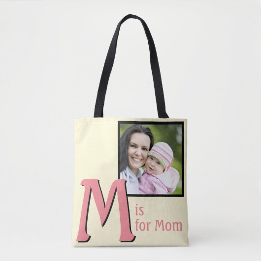 M voor mam tote bag (Voorkant)