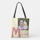 M voor mam tote bag (Achterkant)