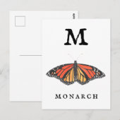 "M" voor Monarch Briefkaart (Voorkant / Achterkant)