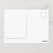 "M" voor Monarch Briefkaart (Achterkant)