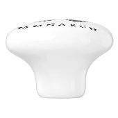 "M" voor Monarch Keramische Knop (Zijkant)