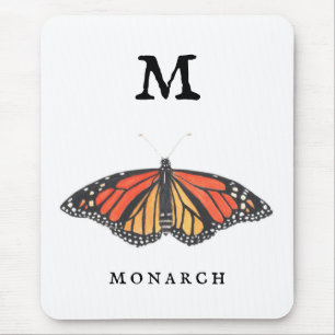 "M" voor Monarch Muismat
