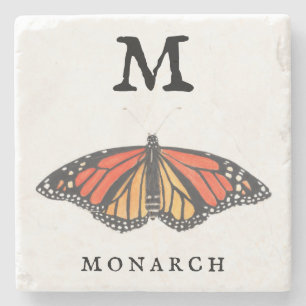 "M" voor Monarch Stenen Onderzetter