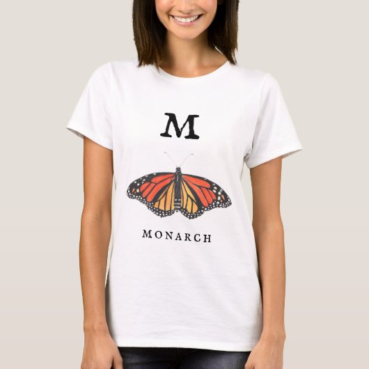 "M" voor Monarch T-shirt (Voorkant)
