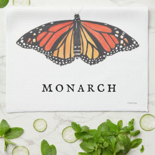 "M" voor Monarch Theedoek (Gevouwen)