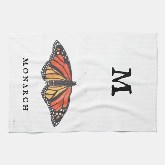 "M" voor Monarch Theedoek (Horizontaal)