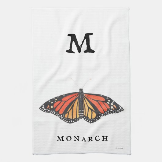 "M" voor Monarch Theedoek (Verticaal)