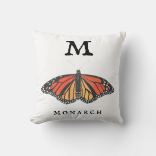 "M" voor Sierkussen van Monarch en Ladybug