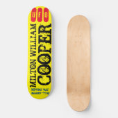 M W COOPER UFO / JFK Skateboard (Voorkant)