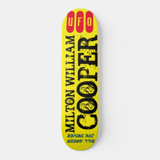M W COOPER UFO / JFK Skateboard (Voorkant)