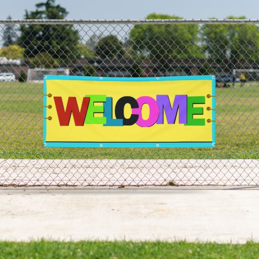 M welkome banner die antenne repliceert (Insitu)