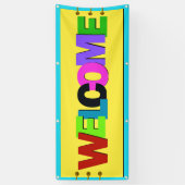 M welkome banner die antenne repliceert (Verticaal)