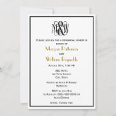 M Zwarte Wingerdschrift Monogram B&G DIY BG Proef Kaart (Voorkant)