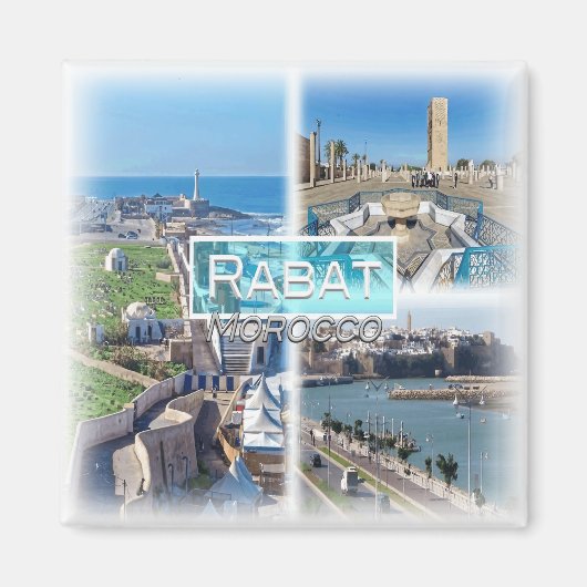 MA0033 Afrika, Marokko, Rabat, koelkast Magneet (Voorkant)