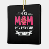Ma Art Best mam Ever, vraag het gewoon Keramisch Ornament (Links)