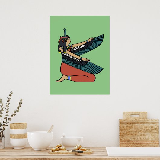 Ma’at (Egyptian Goddess) Poster (Keuken)