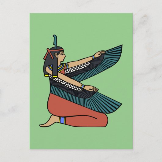 Ma’at (Egyptische godin) Briefkaart (Voorkant)
