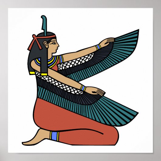 Ma’at (Egyptische godin) Poster (Voorkant)