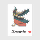 Ma’at (Egyptische godin) Sticker (Vel)