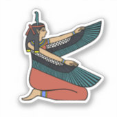 Ma’at (Egyptische godin) Sticker (Voorkant)